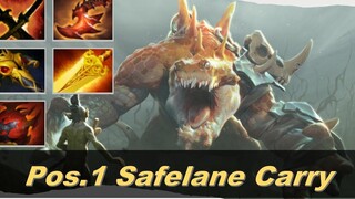 Primal Beast Pos1 Safelane Carry Build ไฮไลท์ Meta ใหม่ Dota 2