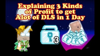 3 kinds of Profit can makes alot of DLS in 1 Day | Growtopia