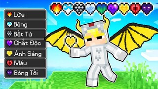 NẾU NHƯ TÔ GÀ SỞ HỮU TRÁI TIM RỒNG NGUYÊN TỐ TRONG MINECRAFT KHIẾN SINH TỐ BẤT NGỜ