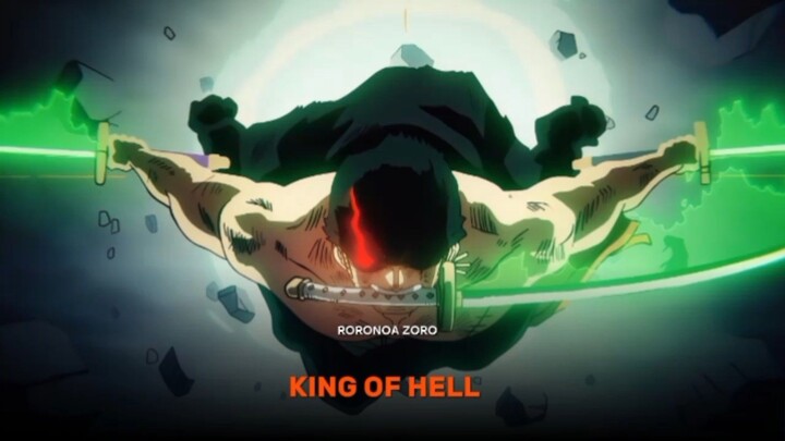 RORONOA ZORO KING OF HELL