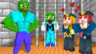 Monster School : Zombie x Squid Game " Girls Only Love Muscles " - Minecraft Animation