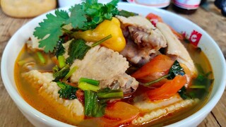 วิธีทำต้มยำไก่ (สูตรทำขาย สร้างอาชีพ น้ำต้มยำสีสวยอร่อย) สไตล์ | ครัวบ้านๆ Channel