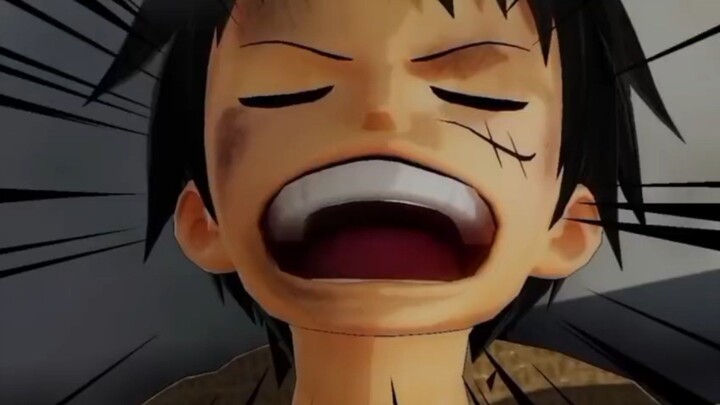 Luffy teriak