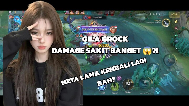 GROCK BRUTAL BAWA GW KE MYTHIC! 🔥 | MLBB Gameplay