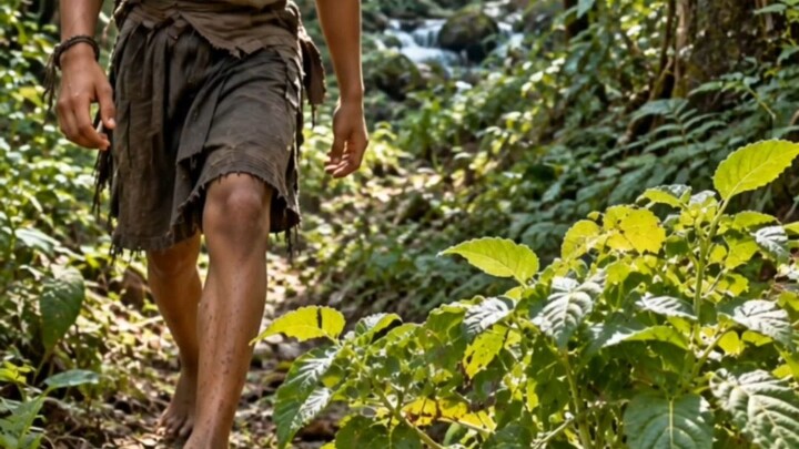 “Survival in the Wild: Finding & Cooking Food in the Forest 🌿🔥🥔”