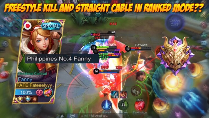FREESTYLE KILL AND STRAIGHT CABLE KILL IN RANKED MODE!! | By Fate Gaming | Montage#3 | MLBB