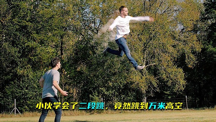 Pemuda ini baru saja menguasai lompat dua kali, tapi malah terbang hingga ketinggian 10 ribu meter!