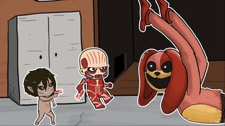 Chibi Titan VS Dogday Poppy Playtime Chapter 3 I Attack On Titan Animation