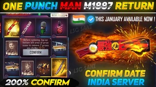 One Punch Man M1887 Return | Next M1887 Skin In Free Fire | one punch man M1887 Gun Skin Return Date