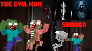 Monster School : The Evil Nun & Sadako Revenge - Funny Minecraft Animation