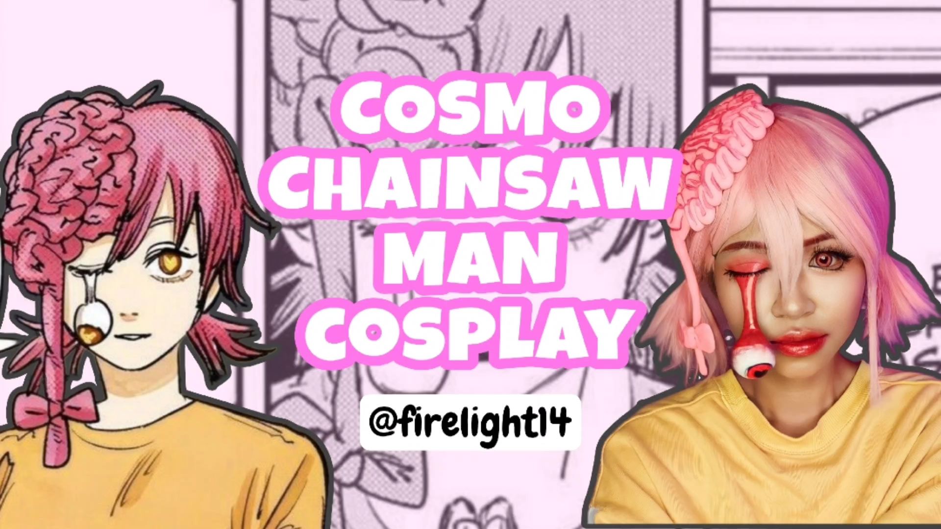 Make-Up Transition] Cosmo Chainsaw Man Cosplay - BiliBili