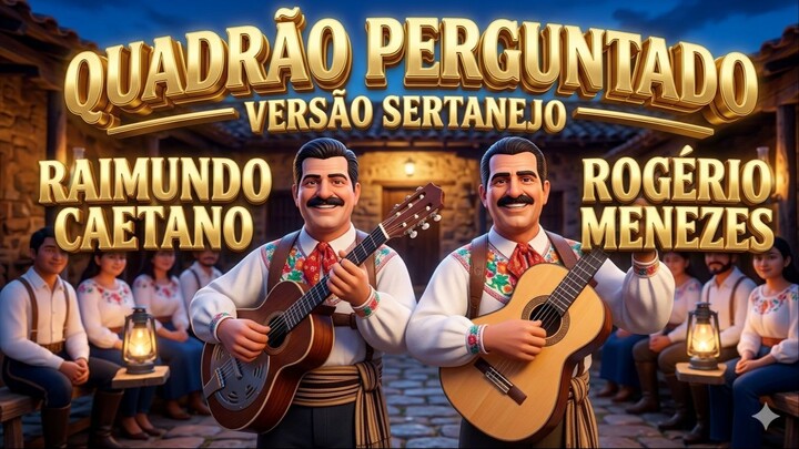QUADRÃO PERGUNTADO RAIMUNDO CAETANO E ROGERIO MENEZES VERSÃO SERTANEJO
