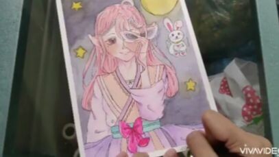 Vẽ tranh anime girl tóc hồng cùng mình nào