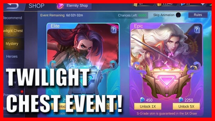 TWILIGHT CHEST EVENT IS BACK 🟢 MLBB