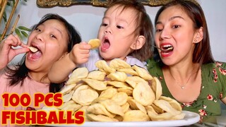 100 PCS FISHBALLS | Streetfood Mukbang