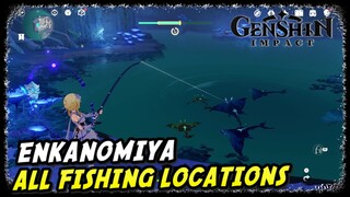 Enkanomiya All Fishing Spot Locations | Genshin Impact |