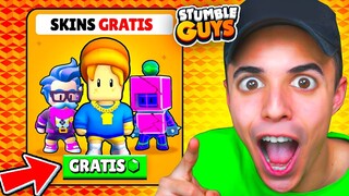 ASÍ CONSEGUÍ las *3 SKINS GRATIS* de STUMBLE GUYS! 😍