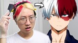 I tried Split Hair Dye but then it turned into a Todoroki cosplay