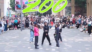 【NCT & aespa】 دعم حديقة الحيوان كوانغتشو قوي جدًا!!! ZOO جولة رقص مقلدة|رقص عشوائي على KPOP في محطة 