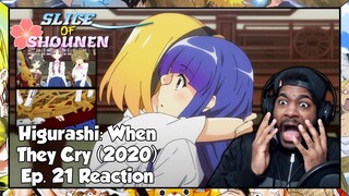 Higurashi: When They Cry Episode 21 Reaction | SHE TRIED TO BE NICE AND YOU BACKSTAB HER AGAIN???