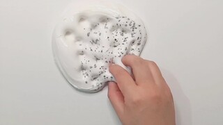 [Slime] Slime màu trắng sữa lóa mắt - Âm thanh cực vui tai