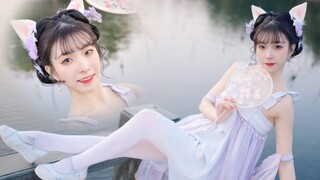 与小兔紫近距离贴贴～