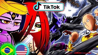 Gods react to Saitama vs Cosmic Garou tiktoks || One Punch Man || Shuumatsu no valkyrie