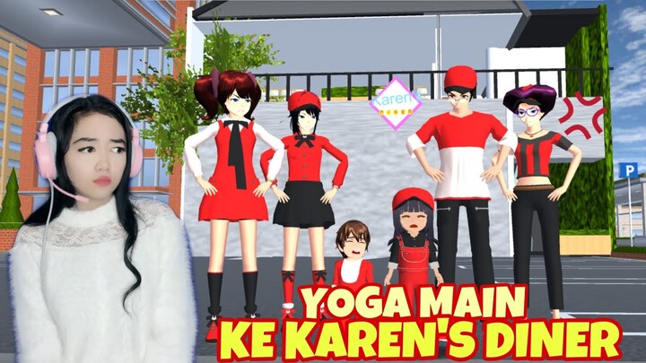 ADUUUH YOGA DAN MIA MAIN KE KAREN'S DINER !!! | DIMARAHIN GAK YA | ID #sakuraschoolsimulator