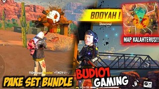 PAKE SET BUNDLE BUDI01 GAMING DAN COBAIN MAP KALAHARI || FREE FIRE-INDONESIA