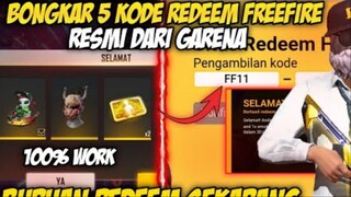 BONGKAR 5 KODE REDEEM FF‼️KODE REDEEM FREE FIRE TERBARU HARI INI 9 FEBRUARI 2022 RESMI DARI GARENA