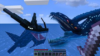 Gargantuan Leviathan in Minecraft and Subnautica