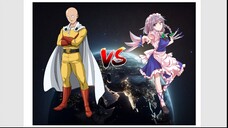 Saitama VS Sakuya Izayoi (One-Punch Man VS Touhou Project)