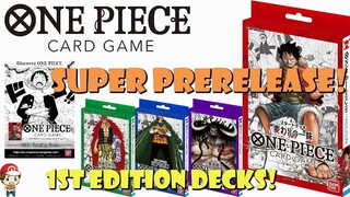 SUPER PreReleases Announced! Limited, 1st Edition Starter Decks!? (HUGE One Piece TCG News)