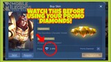 WATCH THIS! BEFORE BUYING SKIN! MEGA SALE 1 DIAMONDS FOR EPIC SKIN! PROMO DIAMOND GUIDE AND TIPS!