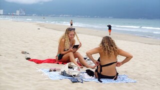 1000 Beautiful Asian Women On Vietnam Danang Promenade Beach - Part 132