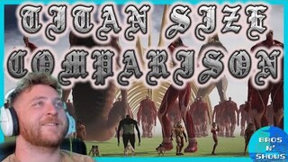 Attack on Titan *SIZE COMPARISON* REACTION