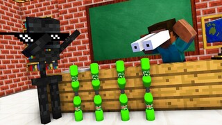 Monster School : BOTTLE FLIP Challenge - Minecraft Animation