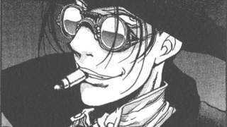 Hellsing comic clip, the first fight between vampire Accardo and Father Anderson