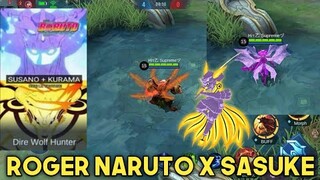 ROGER SKIN SCRIPT SUSANOO X KURAMA | NARUTO X SASUKE KYUUBI - MOBILE LEGENDS