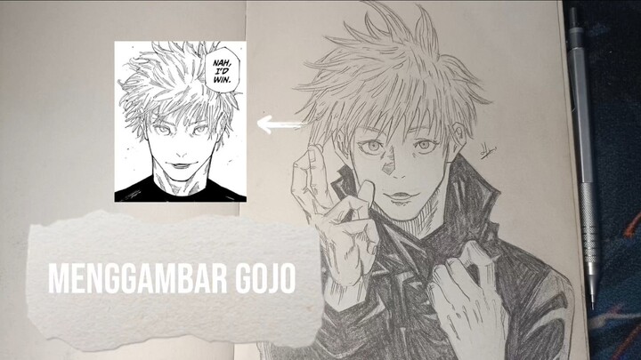 Menggambar Gojo | Jujutsu Kaisen