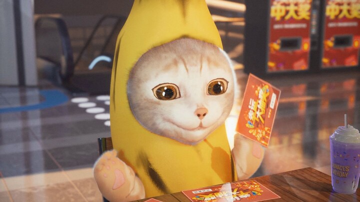 Kucing Pisang memenangkan lotere