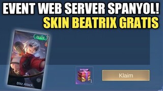 CEPAT LOGIN! EVENT WEB SERVER SPANYOL! BISA DAPET SKIN BEATRIX GRATIS