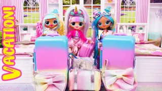 Packing For Beach Vacation OMG Dolls Bon Bon, Candylious OMG Unicorn