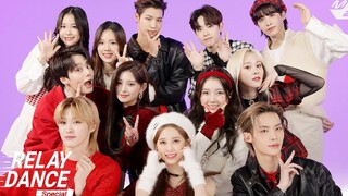 梦幻大联动EVERGLOW ×LIGHTSUM×Weeekly ×TO1×ONEUS ×EPEX圣诞舞蹈接力