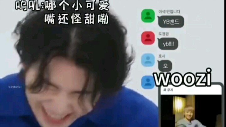 woozi: Cái nhóc dễ thương đó nói đấy, miệng còn ngọt ngào nữa chứ!