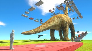 Brachiosaurus Deadly Parkour FPS - Animal Revolt Battle Simulator