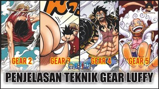 PENJELASAN TEKNIK GEAR MILIK MONKEY D. LUFFY DI ONE PIECE