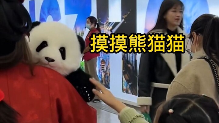 Aksi memeluk panda raksasa saat keluar ke jalan – Bagian Kedua