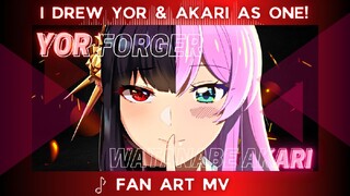 『MV』I DREW YOR AND AKARI AS ONE! | BILIBILI FAN ART CHALLENGE ENTRY 🎨🍁