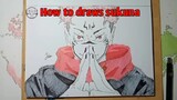 how to draws sukuna